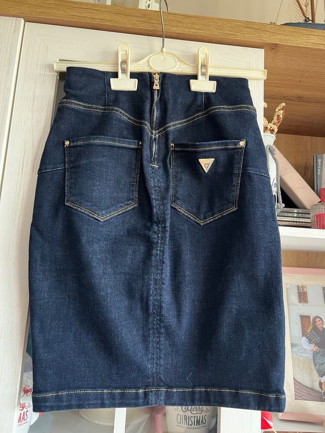 Falda vaquera azul - Talla S