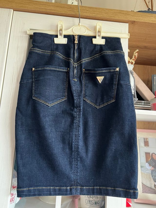 Falda vaquera azul - Talla S