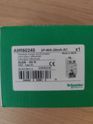 Interruptor Diferencial Schneider Acti9 iID K 2P 4