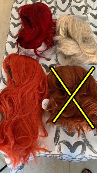 6 Pelucas: Lote de distintos largos y estilos