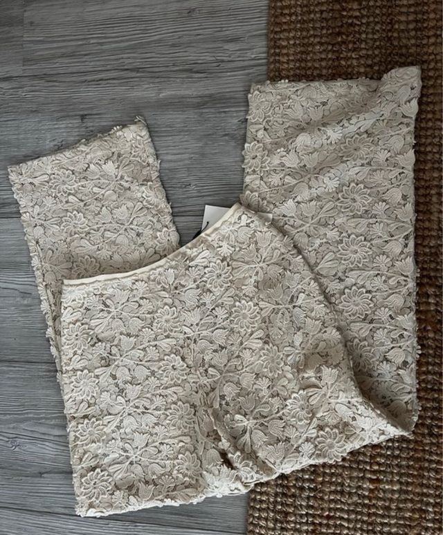 Pantalones Zara crochet talla M