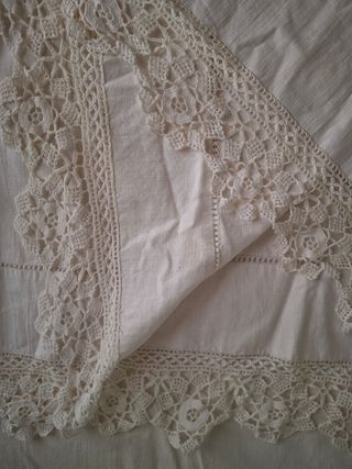 Sábanas antiguas de algodón y lino