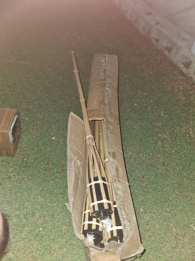 Antorchas bambú - 12 uds.