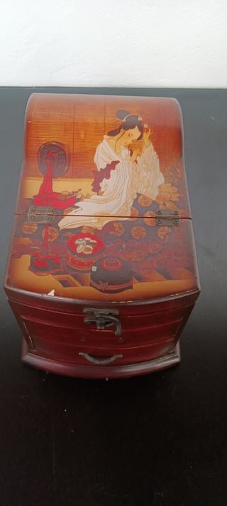 Joyero de madera estilo oriental