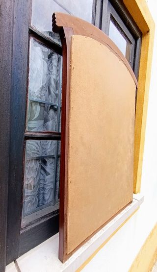 Espelho antigo moldura madeira