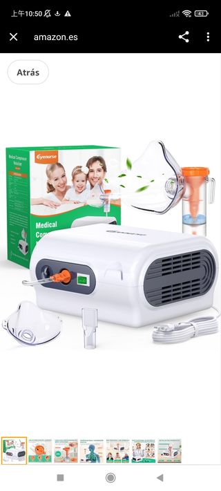 Eyenurse Nebulizador para adultos y niños, nebuliz