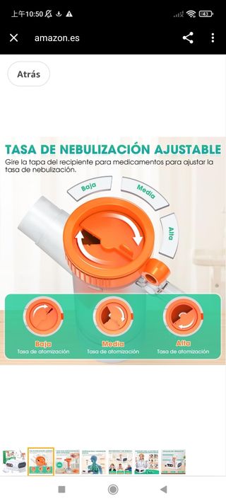Eyenurse Nebulizador para adultos y niños, nebuliz