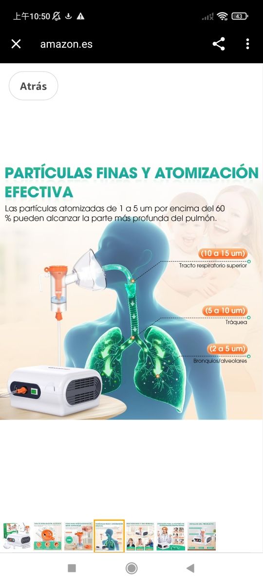 Eyenurse Nebulizador para adultos y niños, nebuliz