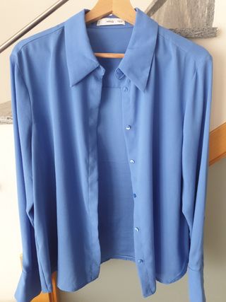 Blusa Mango XL azul - buen estado