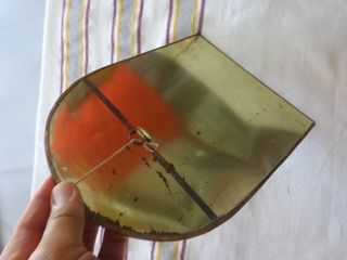 ESPEJO ARTESANAL CON INCRUSTACIONES DE ESTAÑO