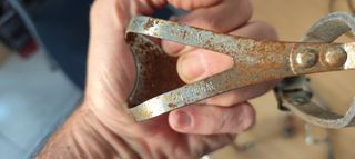 Mandos cambio y freno, calapies bici antigua