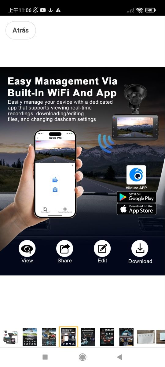 Cámara de tablero frontal y trasera, cámara de tab