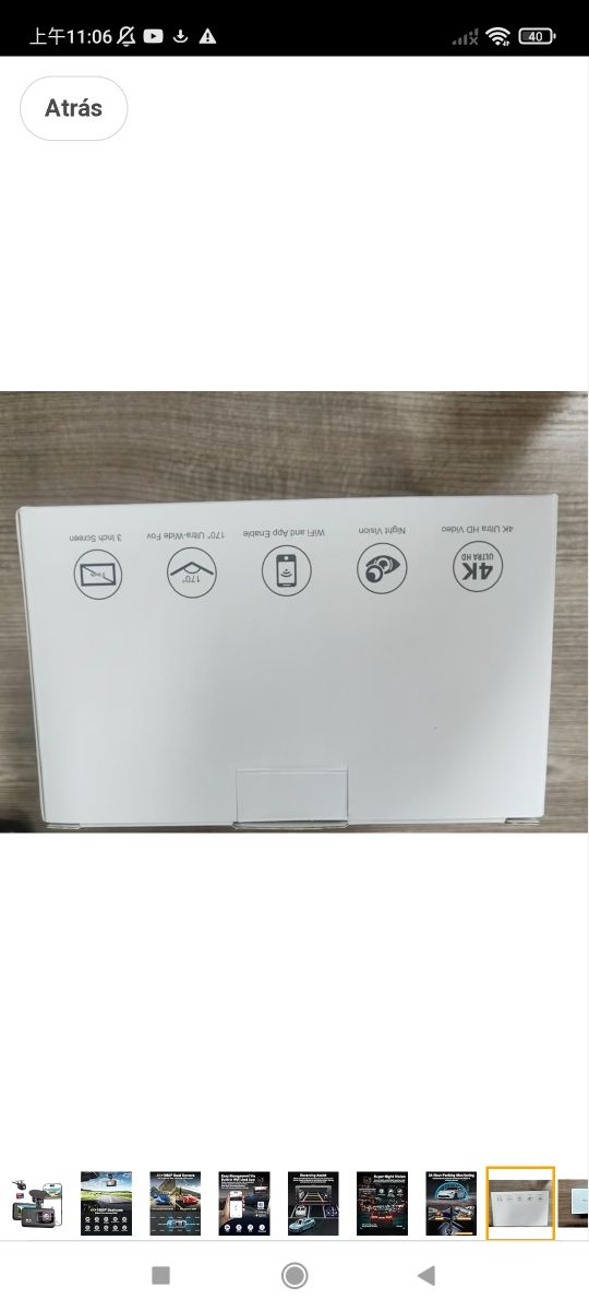 Cámara de tablero frontal y trasera, cámara de tab