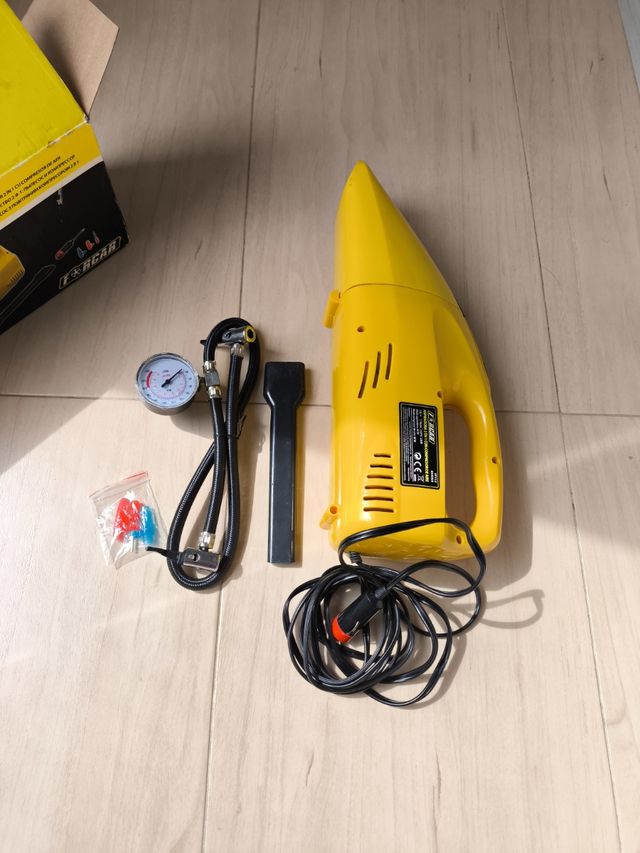 Aspiradora 2 en 1 con compresor de aire