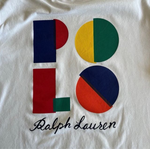 T-Shirt Polo Ralph Lauren bianca. in cotone .