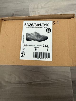 Zapatos Zara azules, talla 37