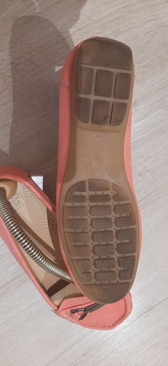 Zapatos planos salmón