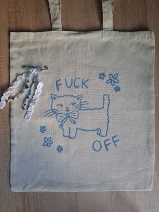 Tote bag gato - Bolsa de tela