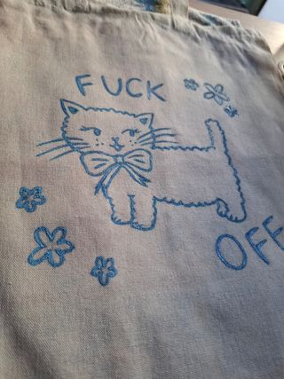Tote bag gato - Bolsa de tela