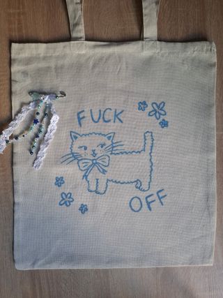 Tote bag gato - Bolsa de tela