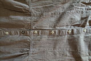 Camisa Bershka rayas beige-blanca