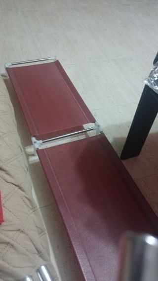 ZAPATERO TELA DESMONTABLE GRANATE 113x110x28 NUEVO