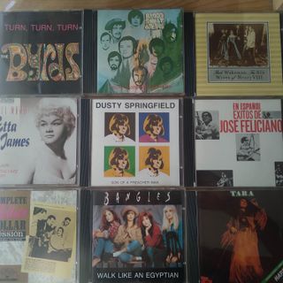 CDs Dylan, Reed, Lennon, Iggy Pop, Police