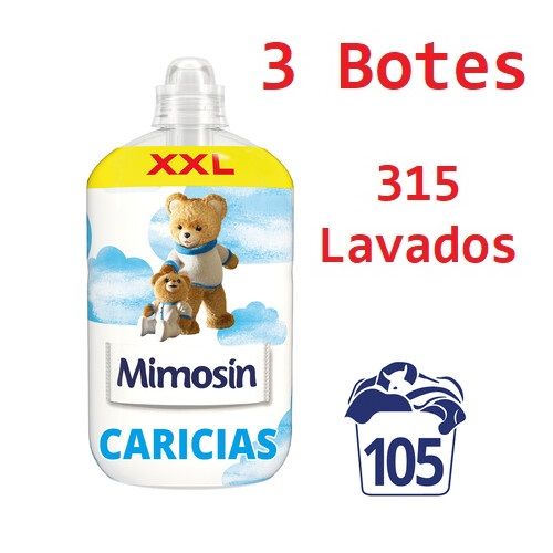 Suavizante Concentrado Mimosín XXL Caricias PACK 3