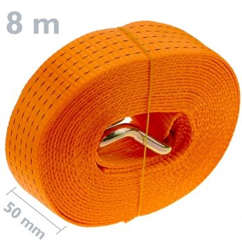Correas De Amarre Con Trinquete Y Gancho 8m X 50mm