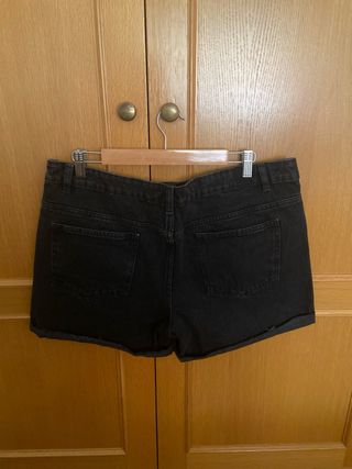 Shorts vaqueros negros