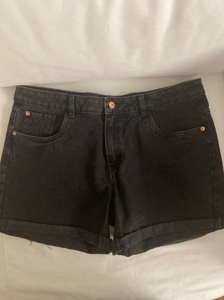 Shorts vaqueros negros