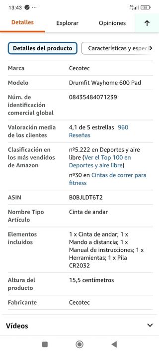 Cinta correr Cecotec