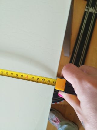 Mesa cristal extensible blanca - Plata