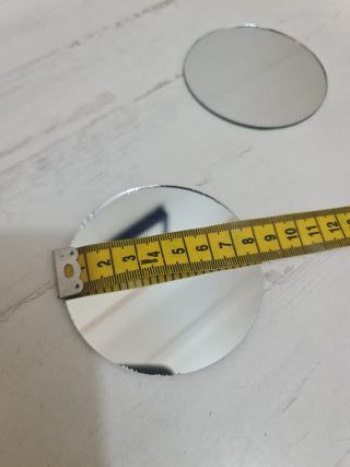 Par de Espelhos Pequenos Redondos 8cm