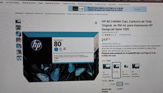 Cartuchos HP Designjet 1000 (8x)