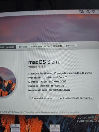 MacBook Pro Plata - Apple