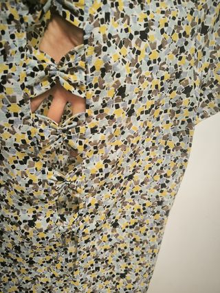 Top Zara estampado multicolor