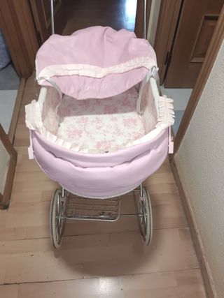 Carrito Muñecas Rosa - Cochecito