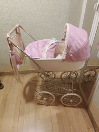 Carrito Muñecas Rosa - Cochecito