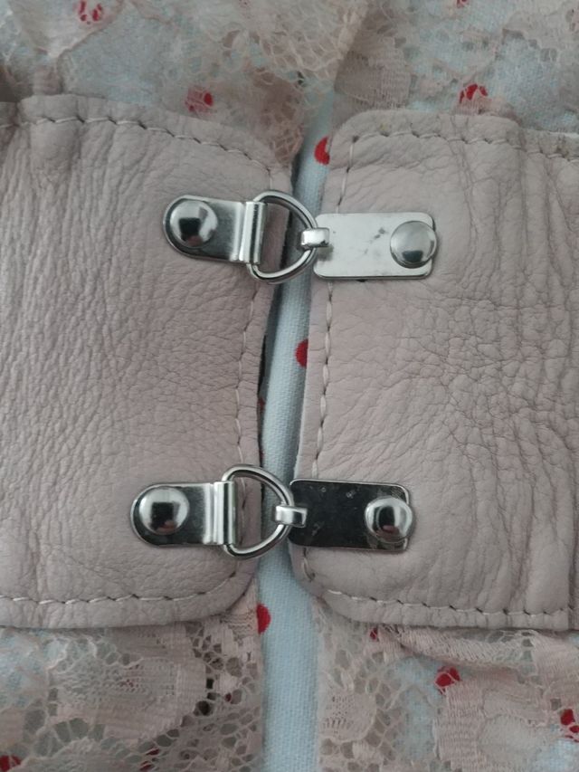 Cinta elastica pizzo rosa antico XS