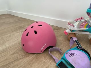 Patines niña 4 ruedas - Rosa-Turquesa