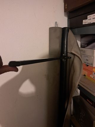 Toldo enrollable gris