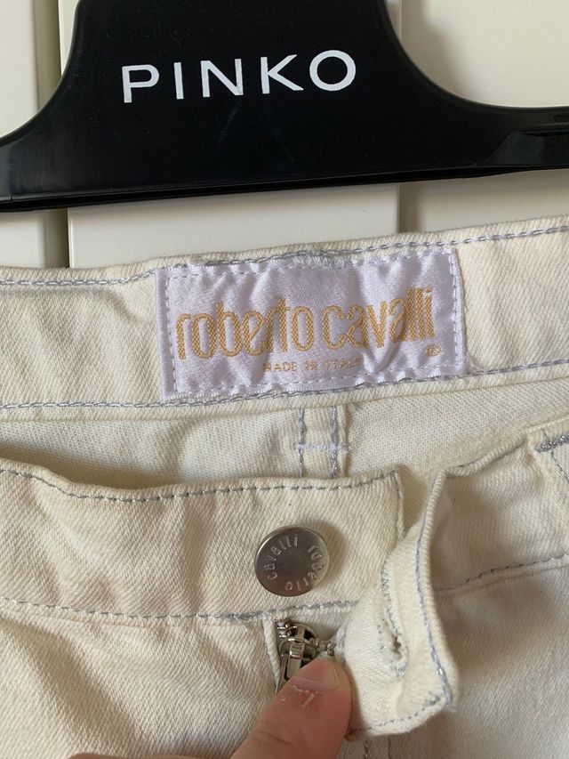 Jeans Roberto Cavalli vintage a fiori.