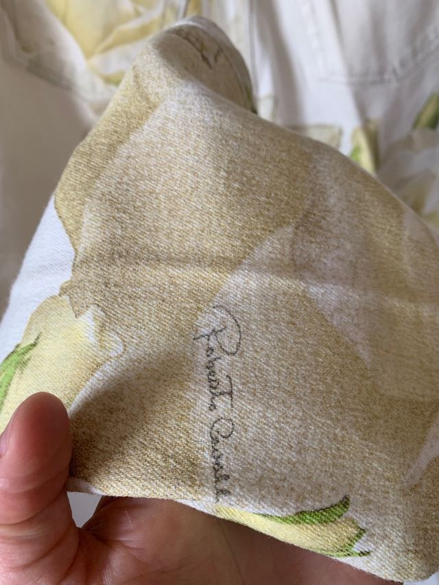 Jeans Roberto Cavalli vintage a fiori.