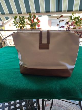 Pochette KORFF marrone e bianca