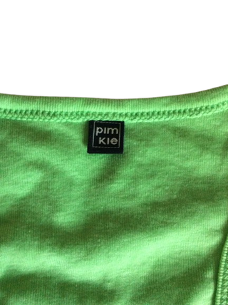 Camiseta tirantes nadador verde fosforito