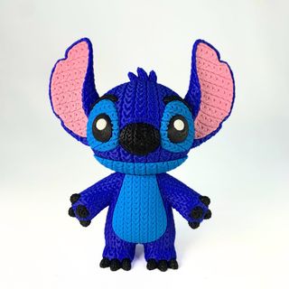 Figura Stitch estilo crochet pequeño impresión 3D