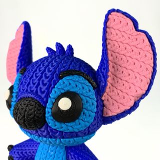 Figura Stitch estilo crochet pequeño impresión 3D
