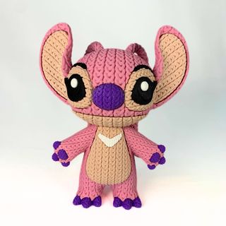 Figura de Angel (Stitch) estilo crochet pequeño