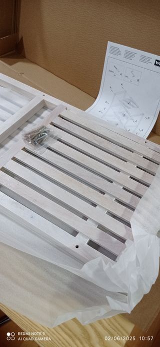 Mueble baño en madera blanco nuevo